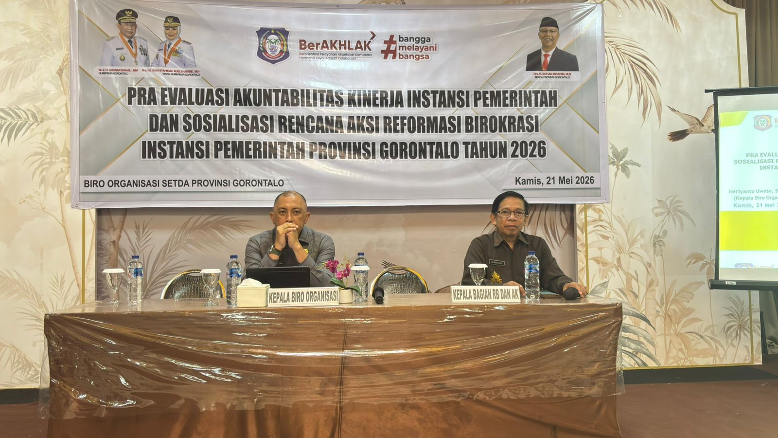 Biro Organisasi Gelar Pra Evaluasi SAKIP dan Renaksi RB